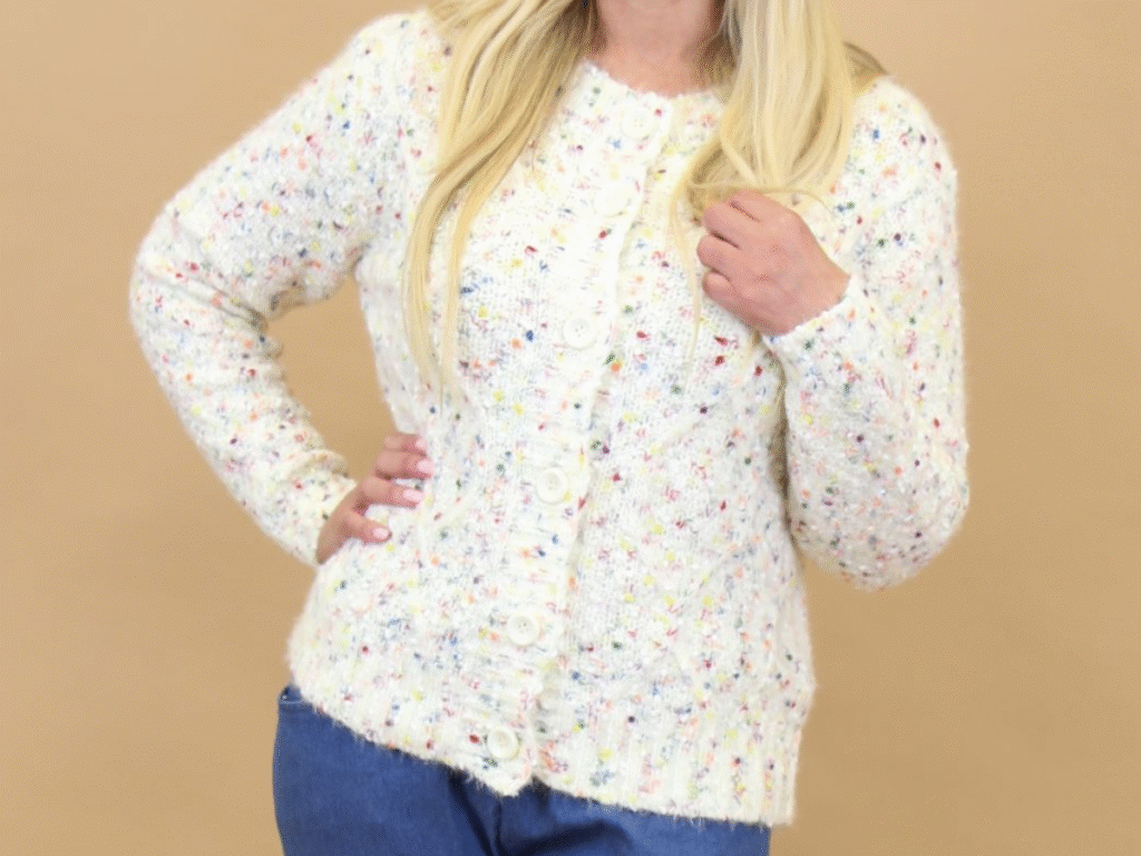 Image of Elise Popcorn Cardigan