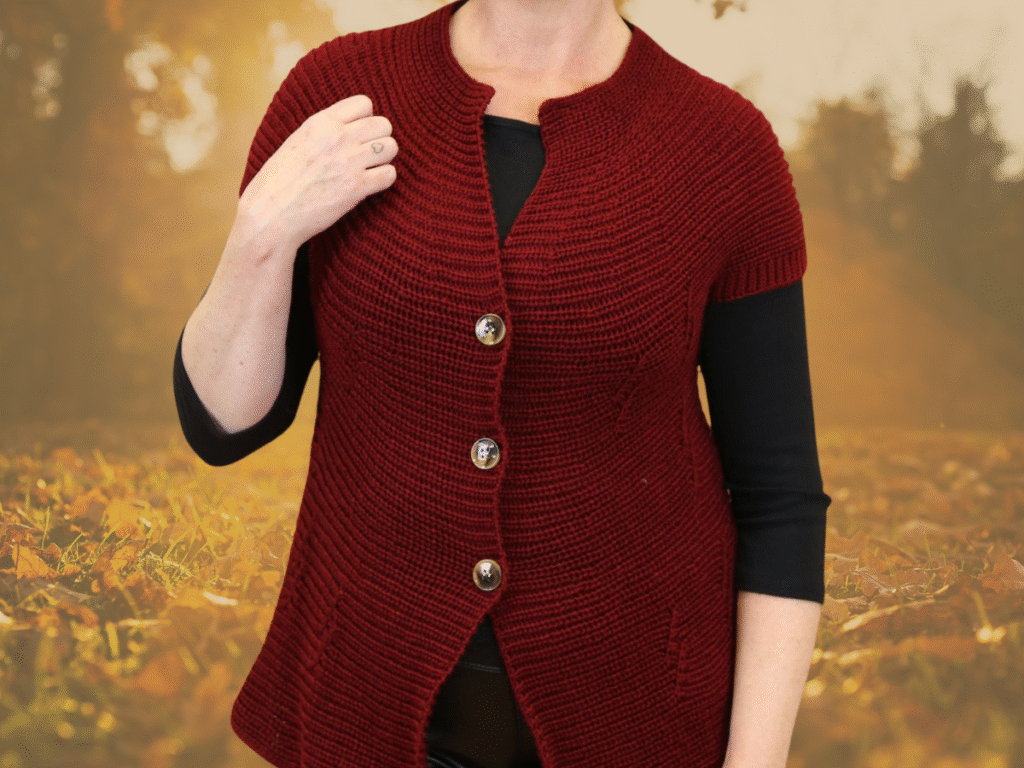 Image of Jasmine Short Sleeve Cardi | Autumn Knitwear