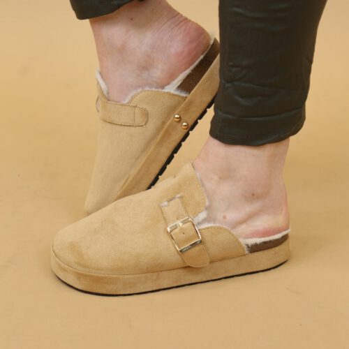 Aria Fluffy Mule Slipper