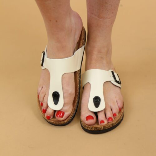 Brianna Sandal - Cream