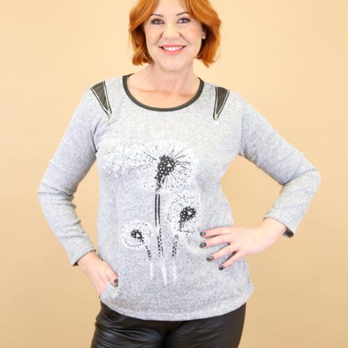 Dandelion Zip Shoulder Top