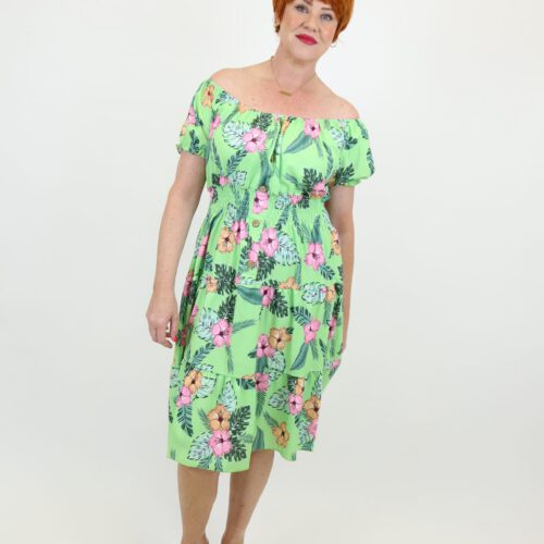 Fiji Stretch Midi Dress