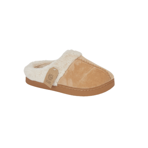 Gina Mule Slipper - Chestnut