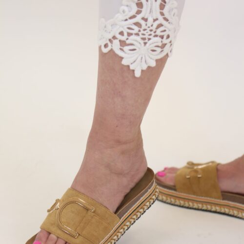 Macie Suede Slider - Camel