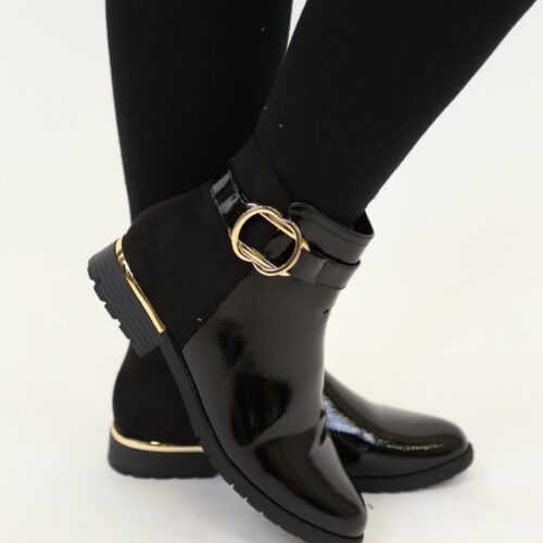 Nara Patent Leather Boots
