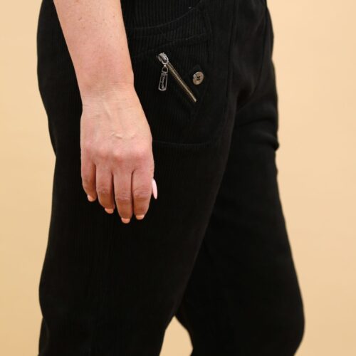 Needlecord Coco Trousers - Black