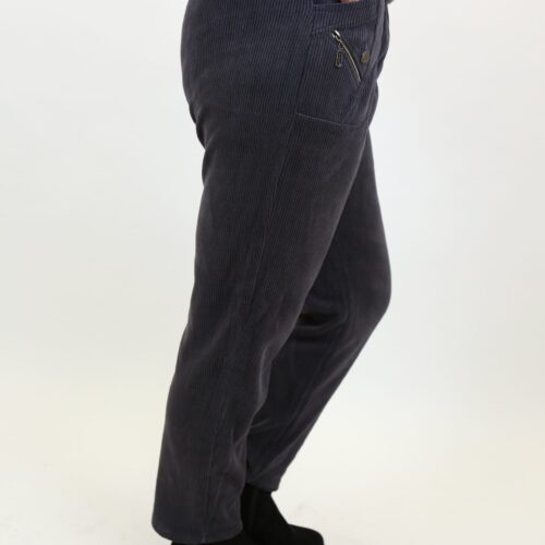 Needlecord Coco Trousers - Charcoal