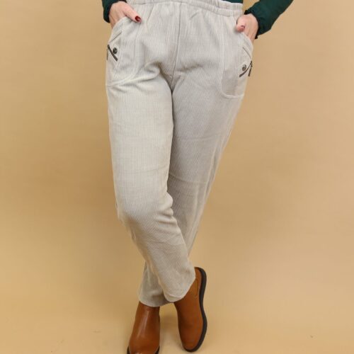 Needlecord Coco Trousers - Beige