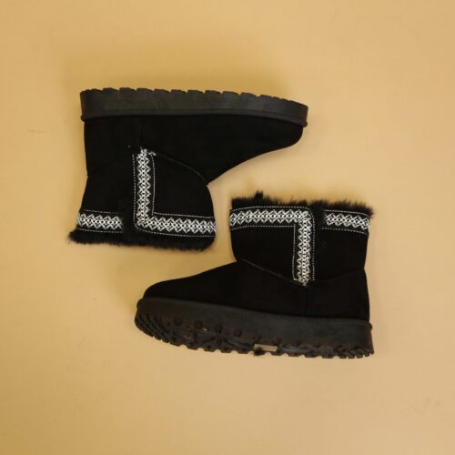 Tiffany Embroidered Boot - Black