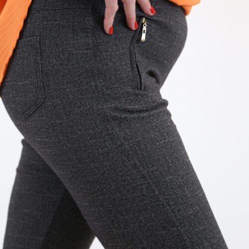Essential Stretch Trousers - Alessia - Charcoal Marl - A660-5