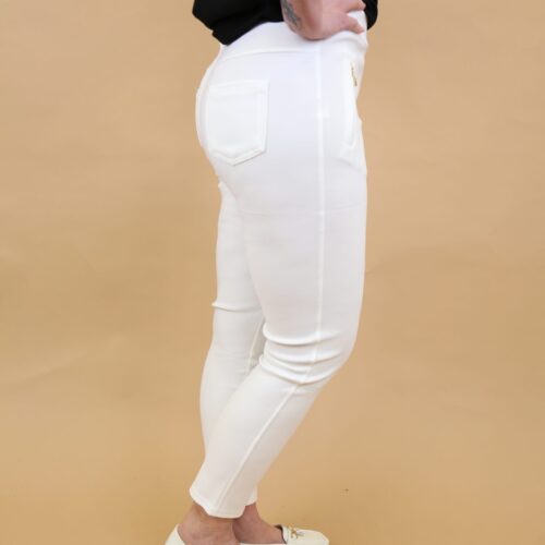 Essential Stretch Trousers - White - Carys - A21-13