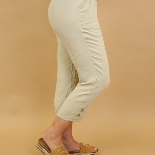 The Kefalonia Lightweight Capri - Beige