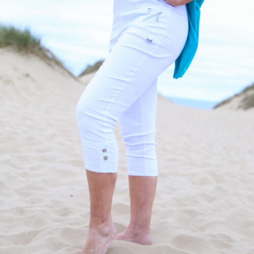 The Coco Capri Crops - White